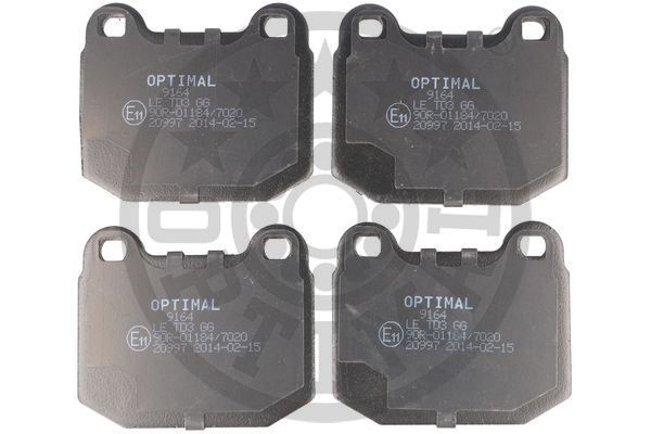 Brake Pad Set, disc brake OPTIMAL BP-09164