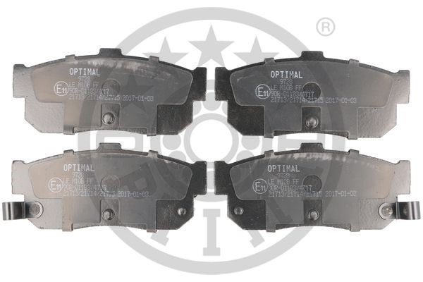 Brake Pad Set, disc brake OPTIMAL BP-09728