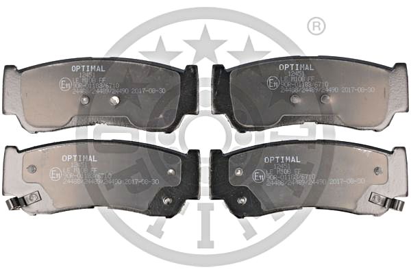 Brake Pad Set, disc brake OPTIMAL BP-12451