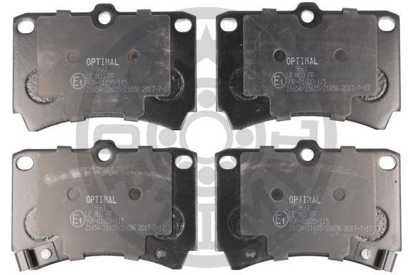 Brake Pad Set, disc brake OPTIMAL 9661