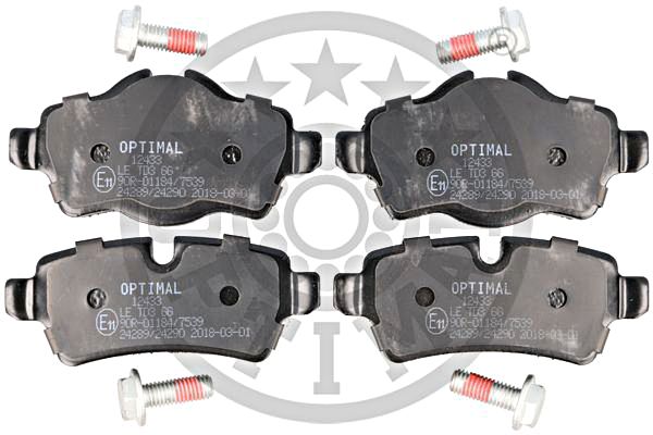 Brake Pad Set, disc brake OPTIMAL BP-12433