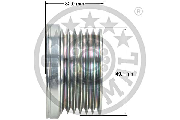 Alternator Freewheel Clutch OPTIMAL F5-1053 3
