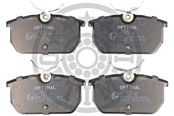 Brake Pad Set, disc brake OPTIMAL BP-09460