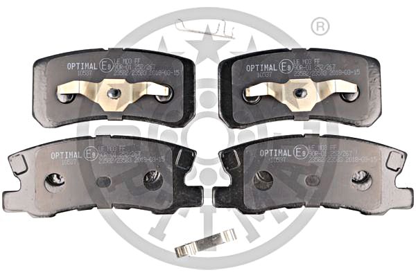 Brake Pad Set, disc brake OPTIMAL BP-10537