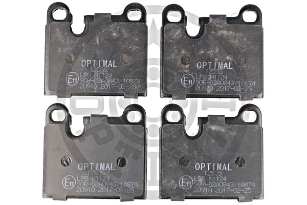 Brake Pad Set, disc brake OPTIMAL BP-12535