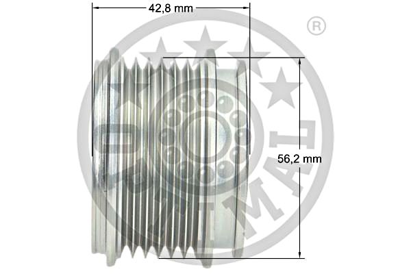 Alternator Freewheel Clutch OPTIMAL F5-1004 3