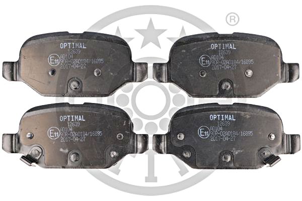Brake Pad Set, disc brake OPTIMAL BP-12639