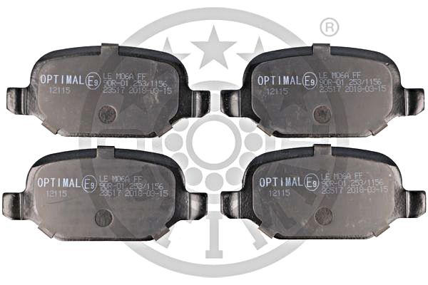 Brake Pad Set, disc brake OPTIMAL BP-12115