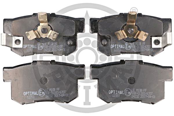 Brake Pad Set, disc brake OPTIMAL BP-12353