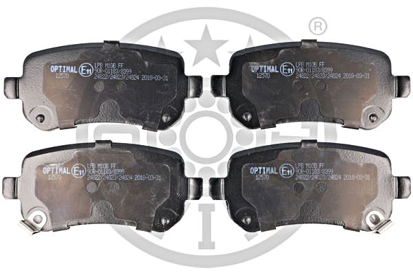 Brake Pad Set, disc brake OPTIMAL BP-12570