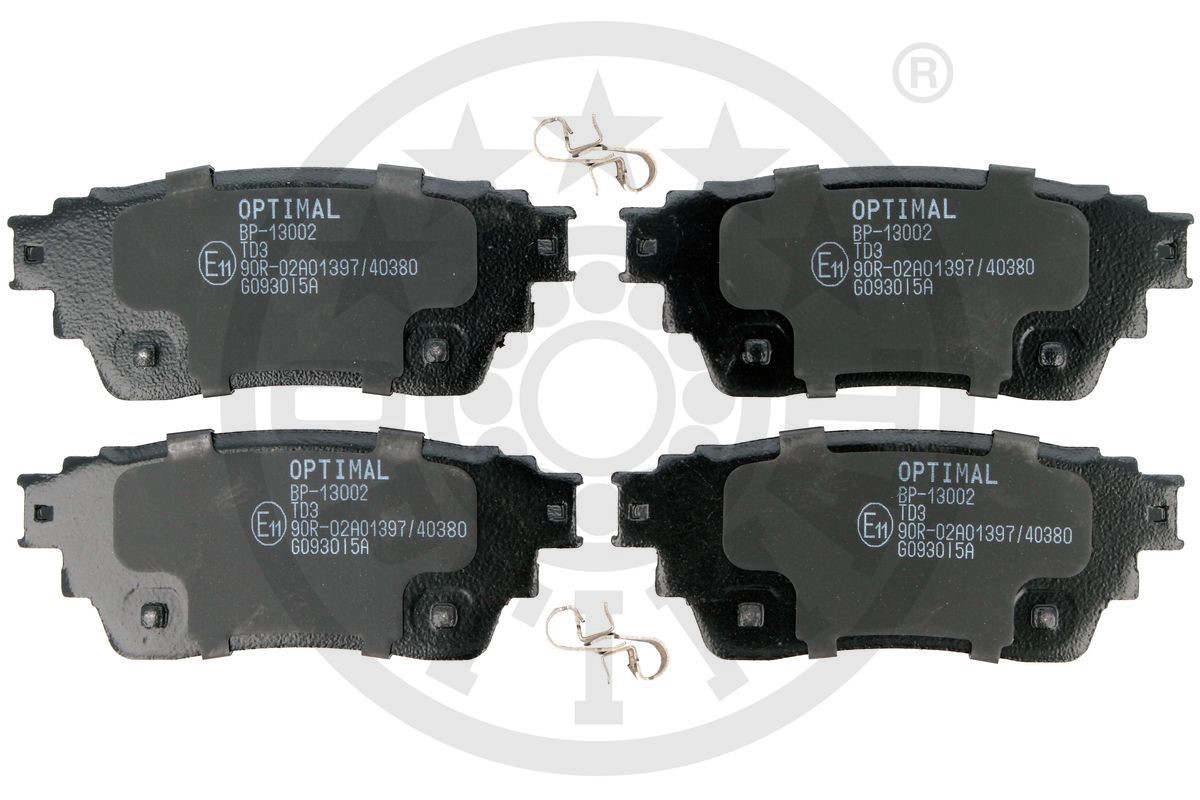 Brake Pad Set, disc brake OPTIMAL BP-13002