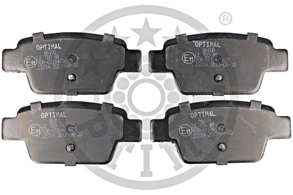 Brake Pad Set, disc brake OPTIMAL BP-86100
