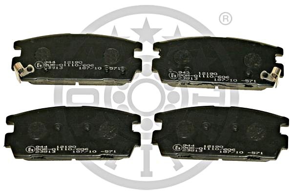 Brake Pad Set, disc brake OPTIMAL BP-12190