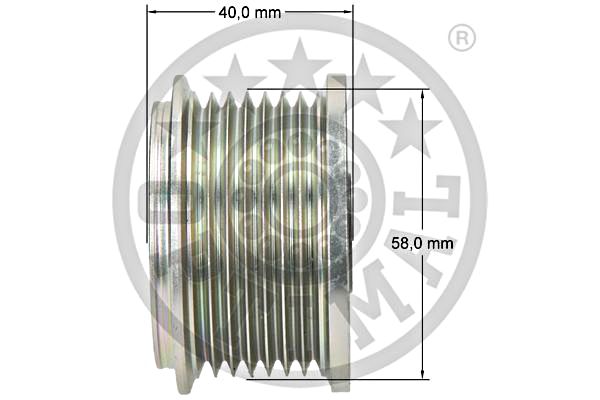 Alternator Freewheel Clutch OPTIMAL F5-1084 3