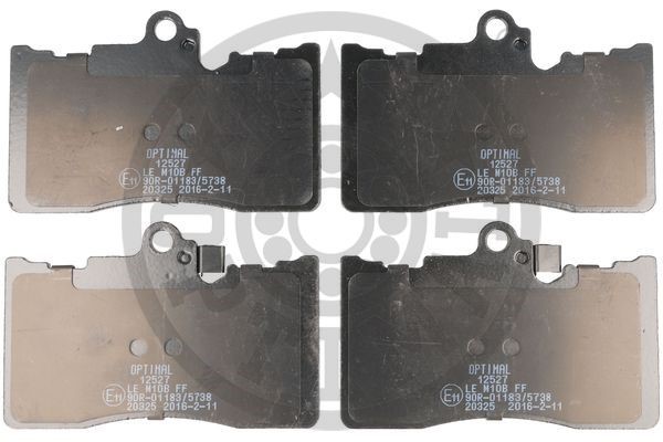 Brake Pad Set, disc brake OPTIMAL 12527