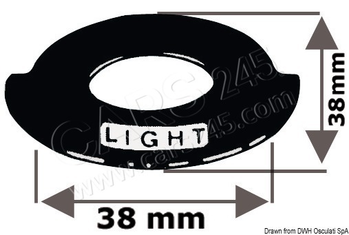 Aluminuim plate Anchor light Cars245 Marine parts 14.916.05