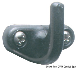 Hook for spi retention black nylon Cars245 Marine parts 58.061.00
