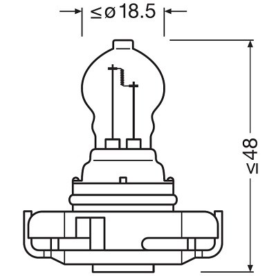 Bulb, daylight running/position light OSRAM 5202 2