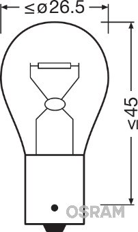 Bulb, position/end outline marker light OSRAM 7507DC02B