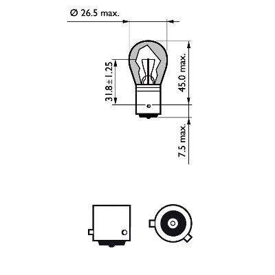 Bulb, direction indicator PHILIPS 12496LLECOCP 3