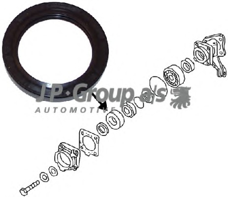 Shaft Seal, wheel bearing JP Classic Line 8151250600