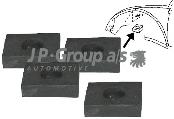 Mounting, support frame/engine carrier JP Group 8184000216