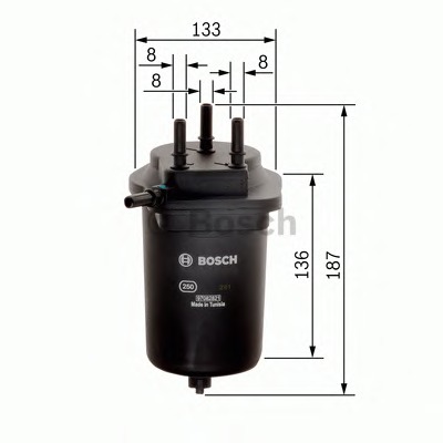 Fuel filter BOSCH F026402073