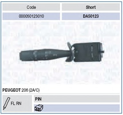 Steering Column Switch MAGNETI MARELLI 000050123010