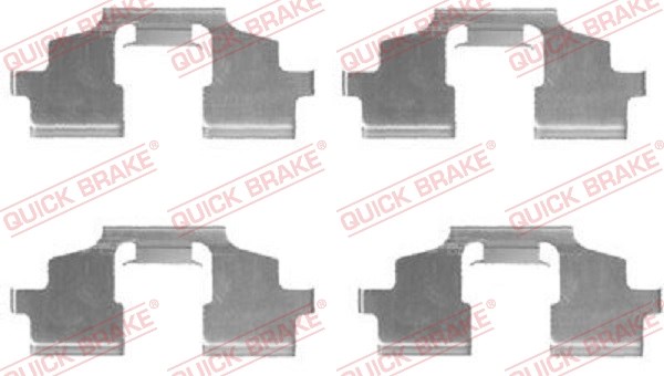 Accessory Kit, disc brake pad QUICK BRAKE 1091675