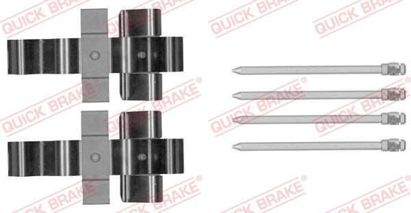 Accessory Kit, disc brake pad QUICK BRAKE 1091852