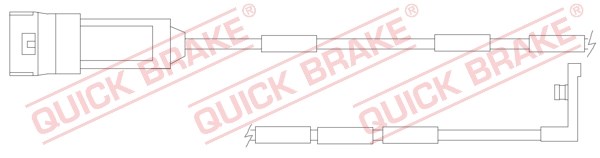 Warning Contact, brake pad wear QUICK BRAKE WS0119A