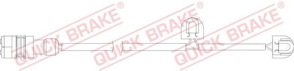 Warning Contact, brake pad wear QUICK BRAKE WS0333A
