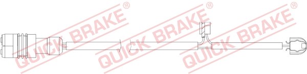 Warning Contact, brake pad wear QUICK BRAKE WS0336A