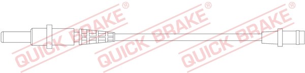 Warning Contact, brake pad wear QUICK BRAKE WS0208A