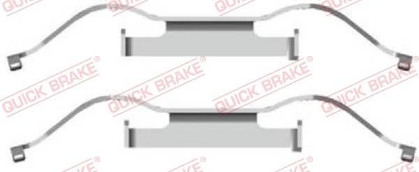Accessory Kit, disc brake pad QUICK BRAKE 1091681