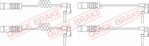 Warning Contact, brake pad wear QUICK BRAKE WS0301A