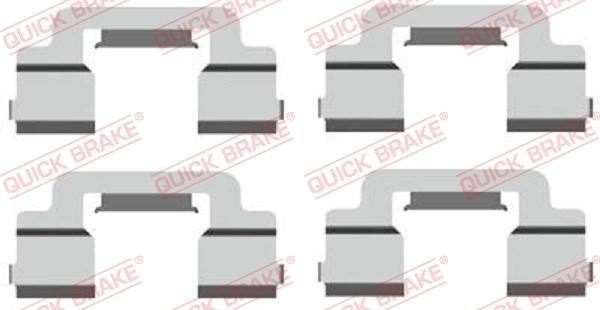 Accessory Kit, disc brake pad QUICK BRAKE 1091703