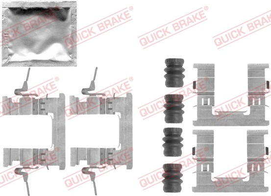 Accessory Kit, disc brake pad QUICK BRAKE 1091853