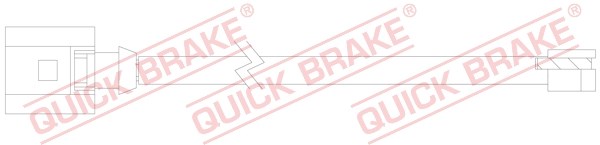 Warning Contact, brake pad wear QUICK BRAKE WS0322A