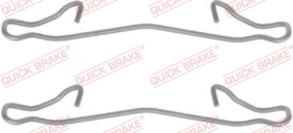 Accessory Kit, disc brake pad QUICK BRAKE 1091121