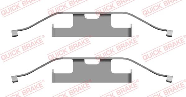 Accessory Kit, disc brake pad QUICK BRAKE 1091682
