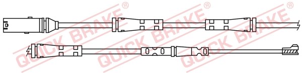 Warning Contact, brake pad wear QUICK BRAKE WS0421A
