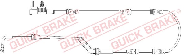 Warning Contact, brake pad wear QUICK BRAKE WS0442A