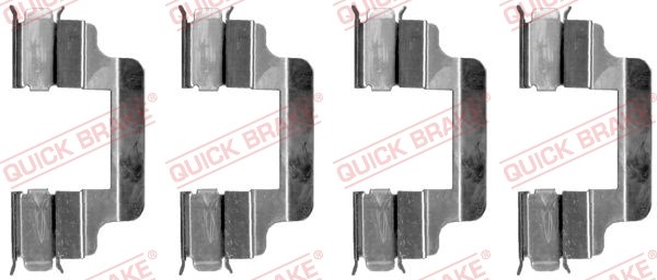 Accessory Kit, disc brake pad QUICK BRAKE 1091230