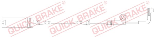 Warning Contact, brake pad wear QUICK BRAKE WS0326A