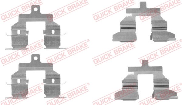 Accessory Kit, disc brake pad QUICK BRAKE 1091737