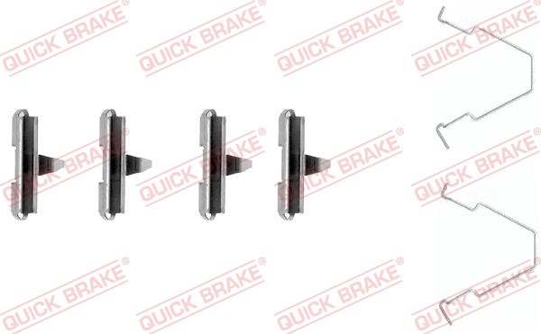 Accessory Kit, disc brake pad QUICK BRAKE 1091270