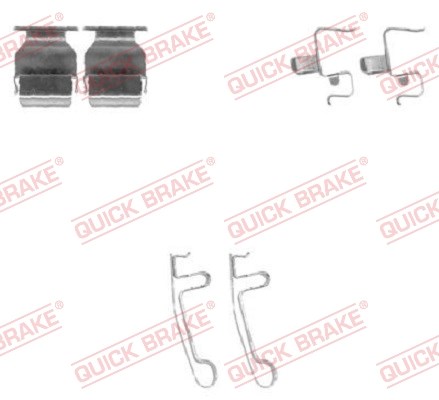Accessory Kit, disc brake pad QUICK BRAKE 1091604