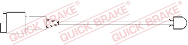 Warning Contact, brake pad wear QUICK BRAKE WS0149A