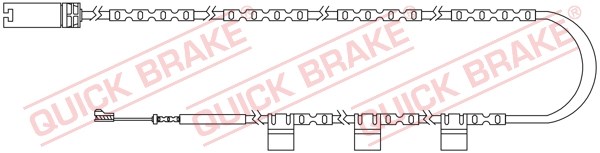 Warning Contact, brake pad wear QUICK BRAKE WS0300A